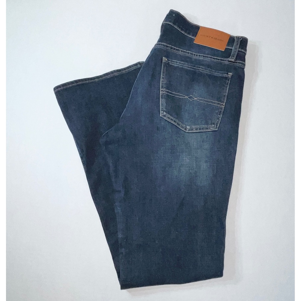 Lucky Brand Jeans Women's 12/31 Sweet Mid Rise Bootcut Western Stretch Dark Wash